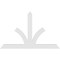 Ekena Millwork Richland Architectural Grade PVC Gable Bracket, 84"W x 52 1/2"H x 2"D x 6"F, 15/12 Pitch GBP084X53X0206RIC00 - alternate 5